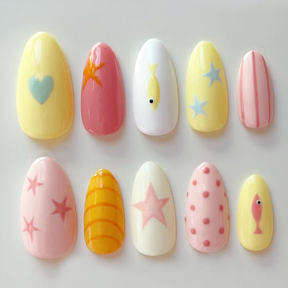 Creative Cartoon-Themed Press-On Nail Collection Acalora