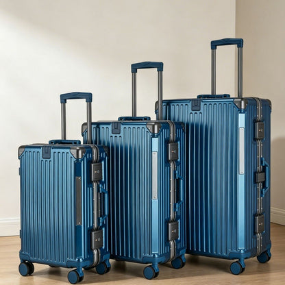 Unisex Aluminium Hard-shell Travel Luggage Set Brehn