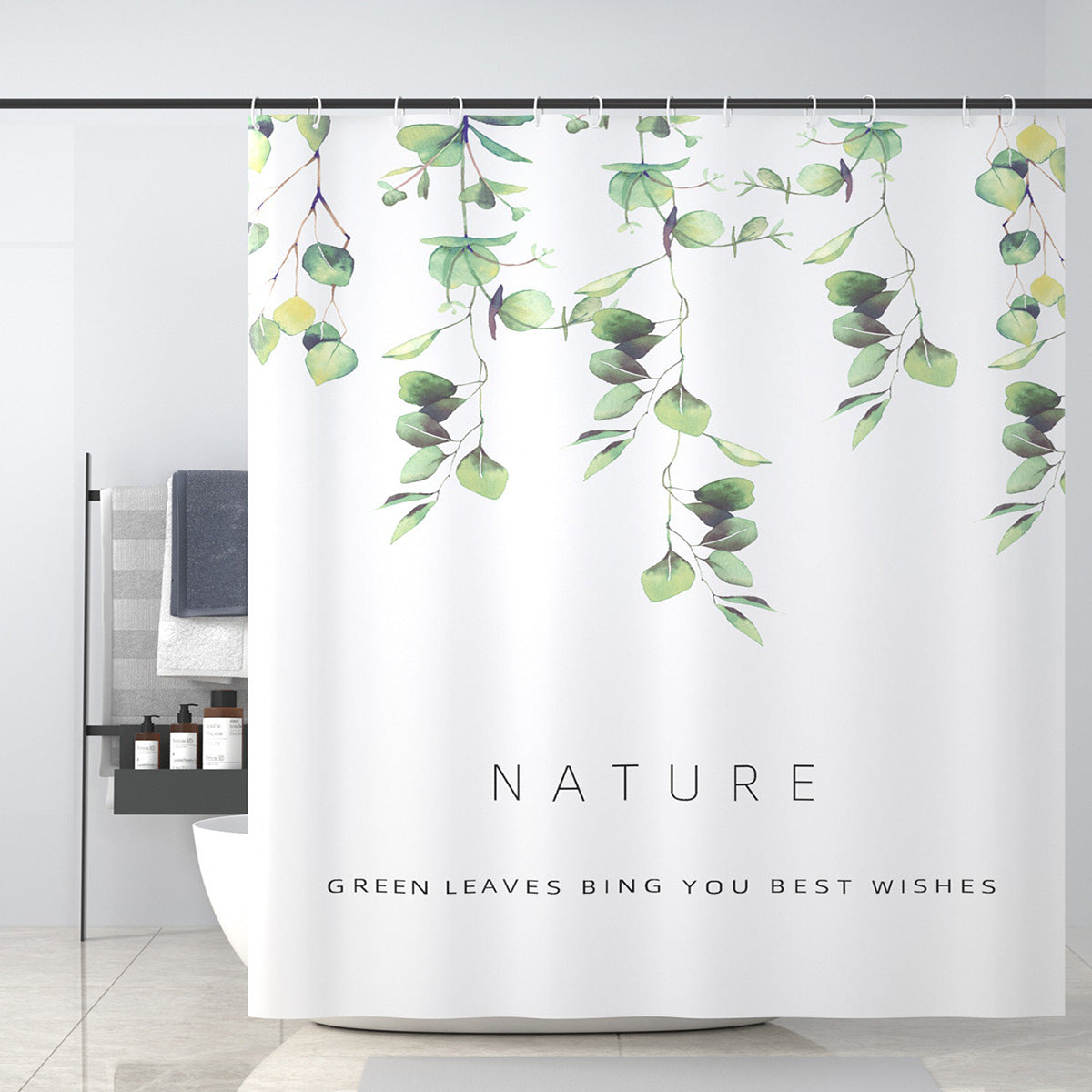 Tropical Cactus-Themed Shower Curtain