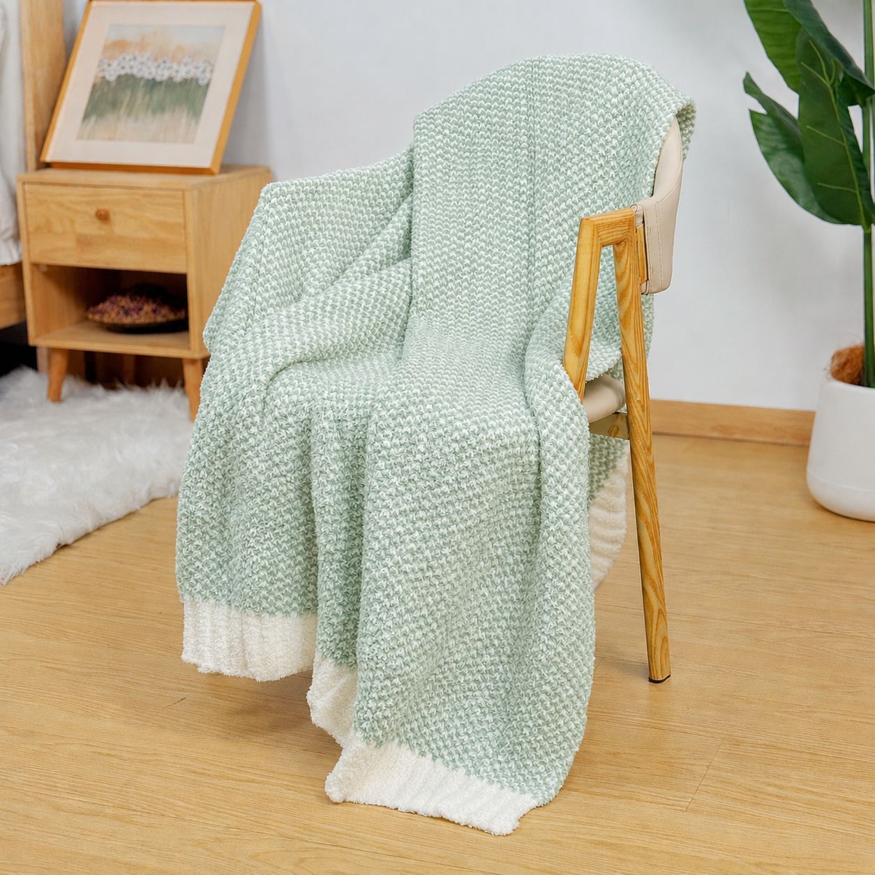 Home Cozy Knitted Blanket