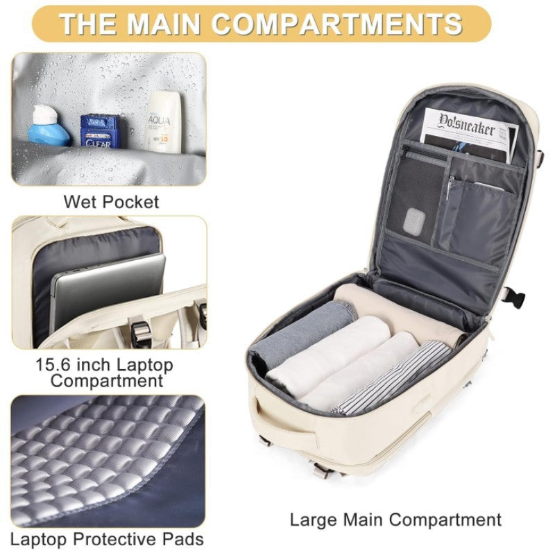 Multi-Compartment Travel Backpack Acalora