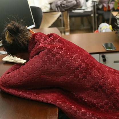 Luxurious Fleece Hooded Wrap