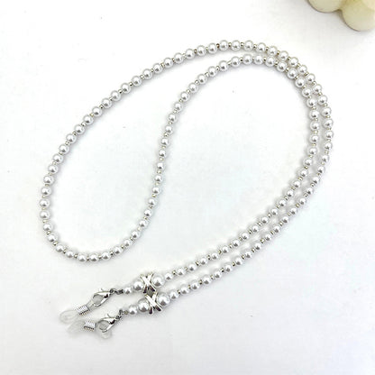 Elegant Pearl Beaded Eyewear Chain Acalora
