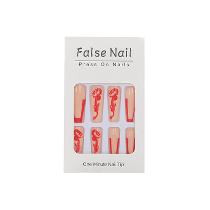 Art nails with dragon motif Acalora