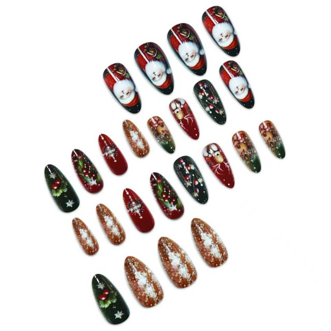 Holiday Themed Decorative Nail Art Acalora