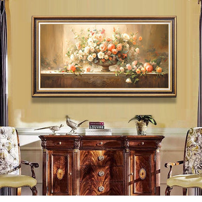 Vintage Flowers Ge framed Wall decoration