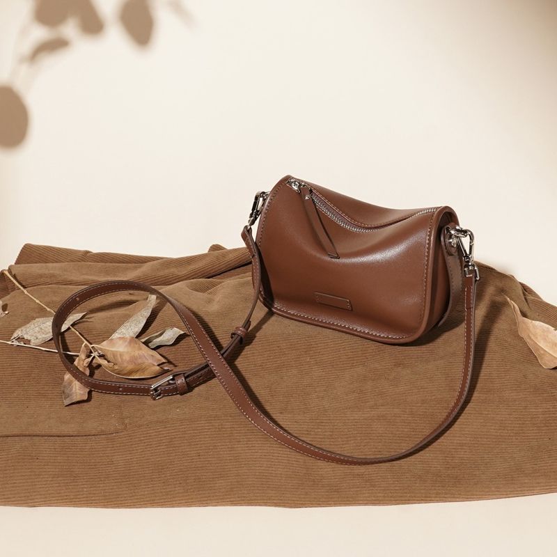 Smooth Leather Crossbody Purse Acalora