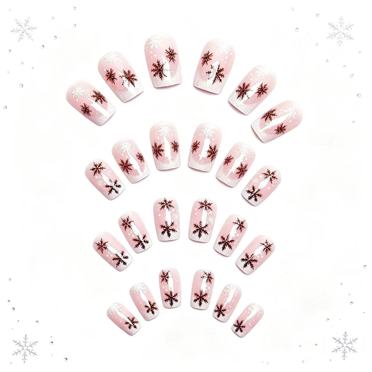 Winter-Themed Nail Art Set Acalora
