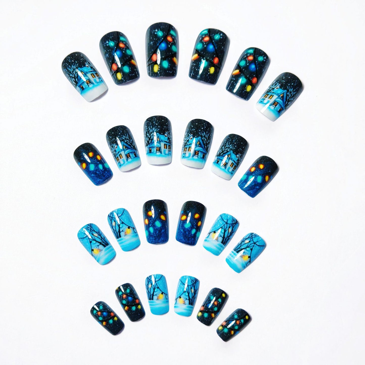Seasonal Winter Wonderland Nail Art Acalora