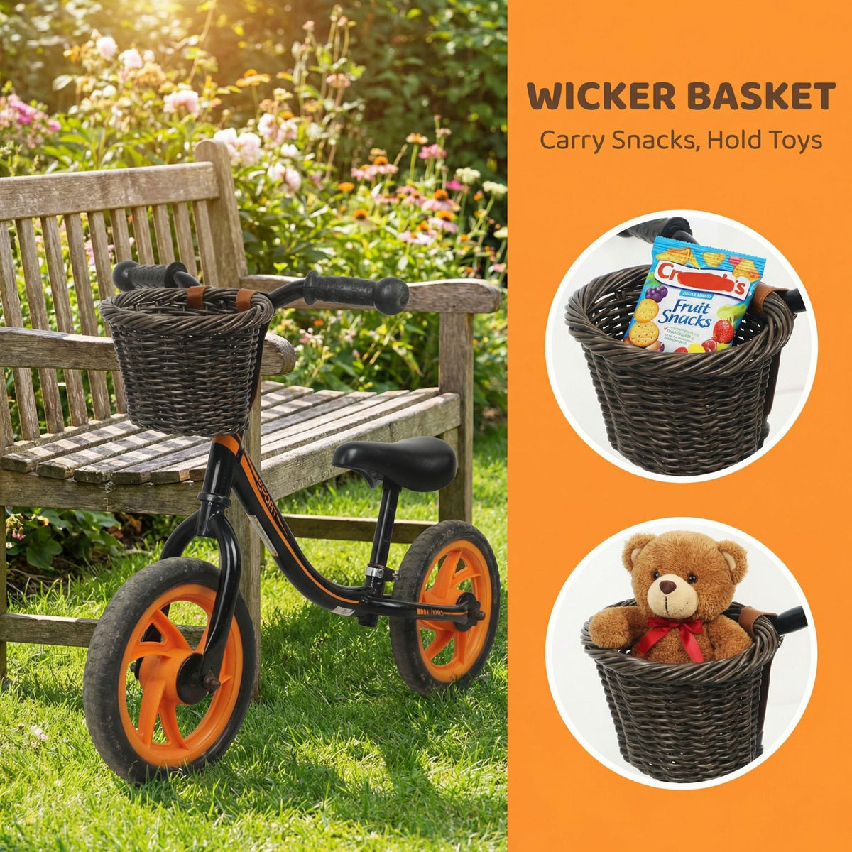 Woven Bicycle Basket Acalora