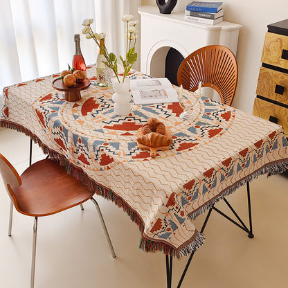 Artistic Cartoon-Inspired Tablecloth
