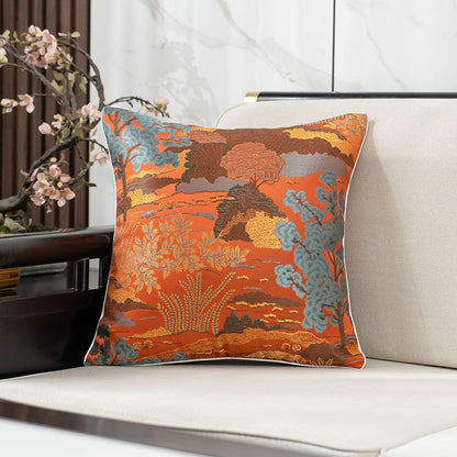 Embroidered Decorative Throw Pillow