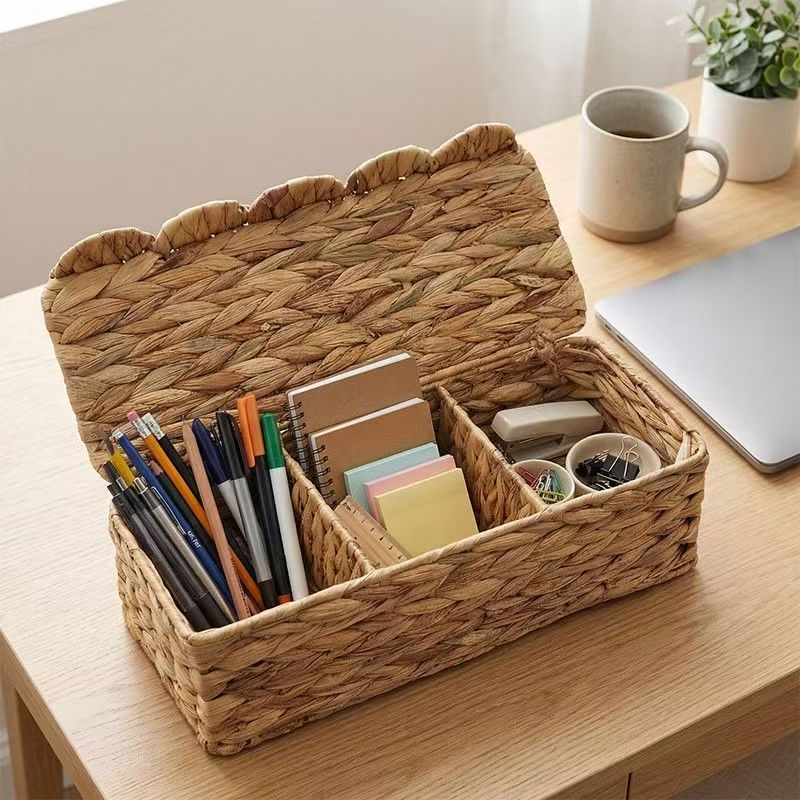 Storage basket with lid Acalora