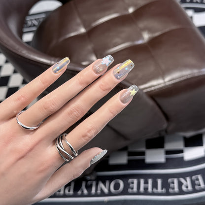 Artistic Starry Dream Press-On Nail Set Acalora