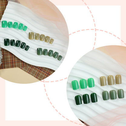 Elegant Press-On Nail Set with Natural Gloss Finish Acalora