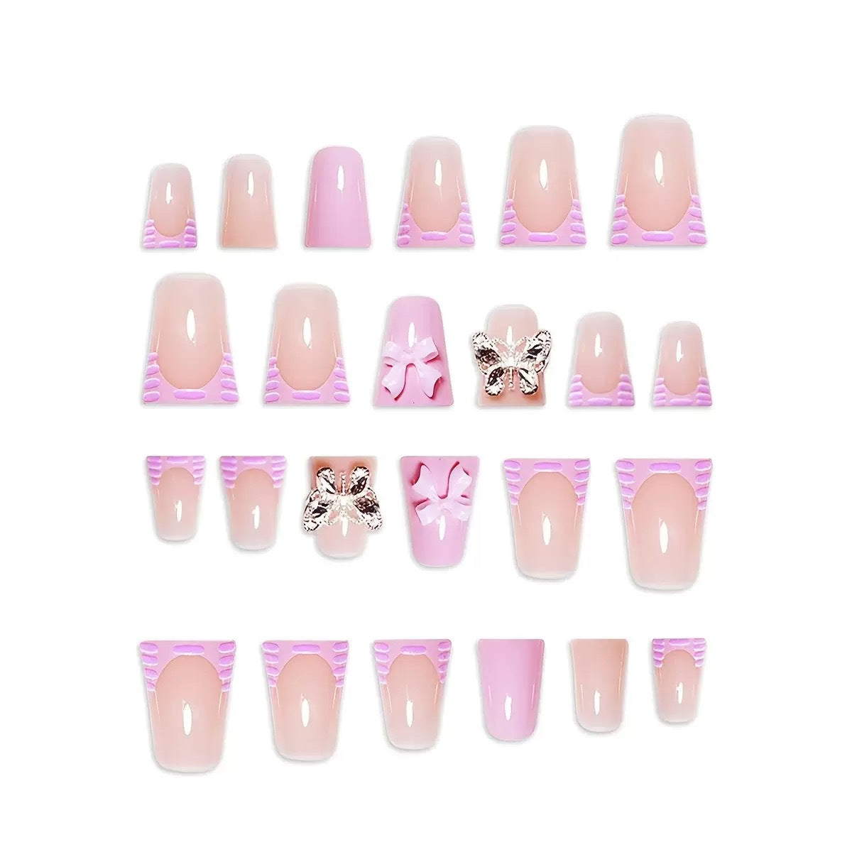 3D Floral Press-On Nail Art Set Acalora