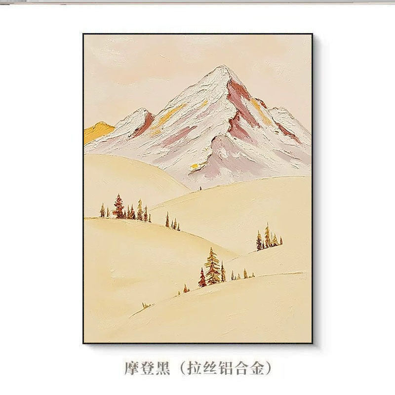 Mountain Landscape Textured Canvas Artwork