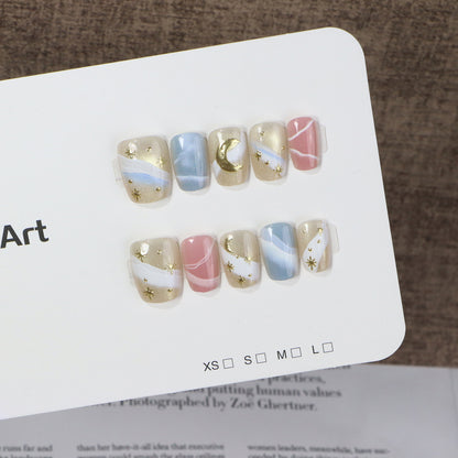 Celestial Themed Press-On Nail Set Acalora