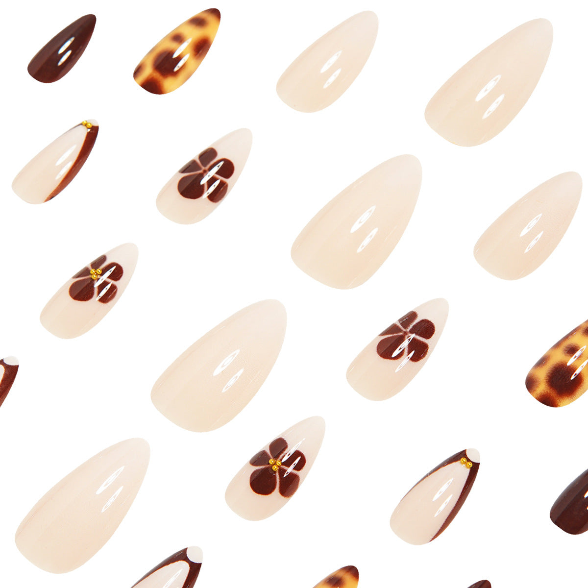 Elegant Stiletto Press-On Nail Art Set Acalora