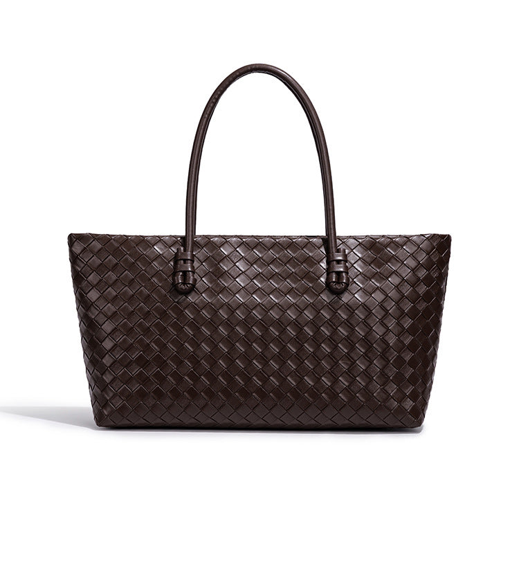 Woven Leather Tote Bag Acalora