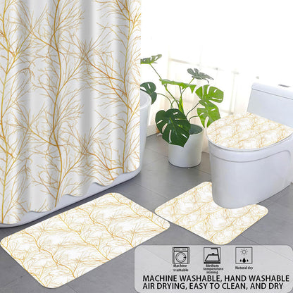 Digital Botanical Bathroom Décor Set