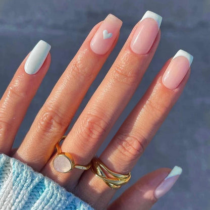Heart-Accent Press-On Nail Set Acalora