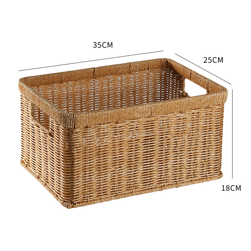 Unisex Practical Storage Basket with Open Handles Karnz