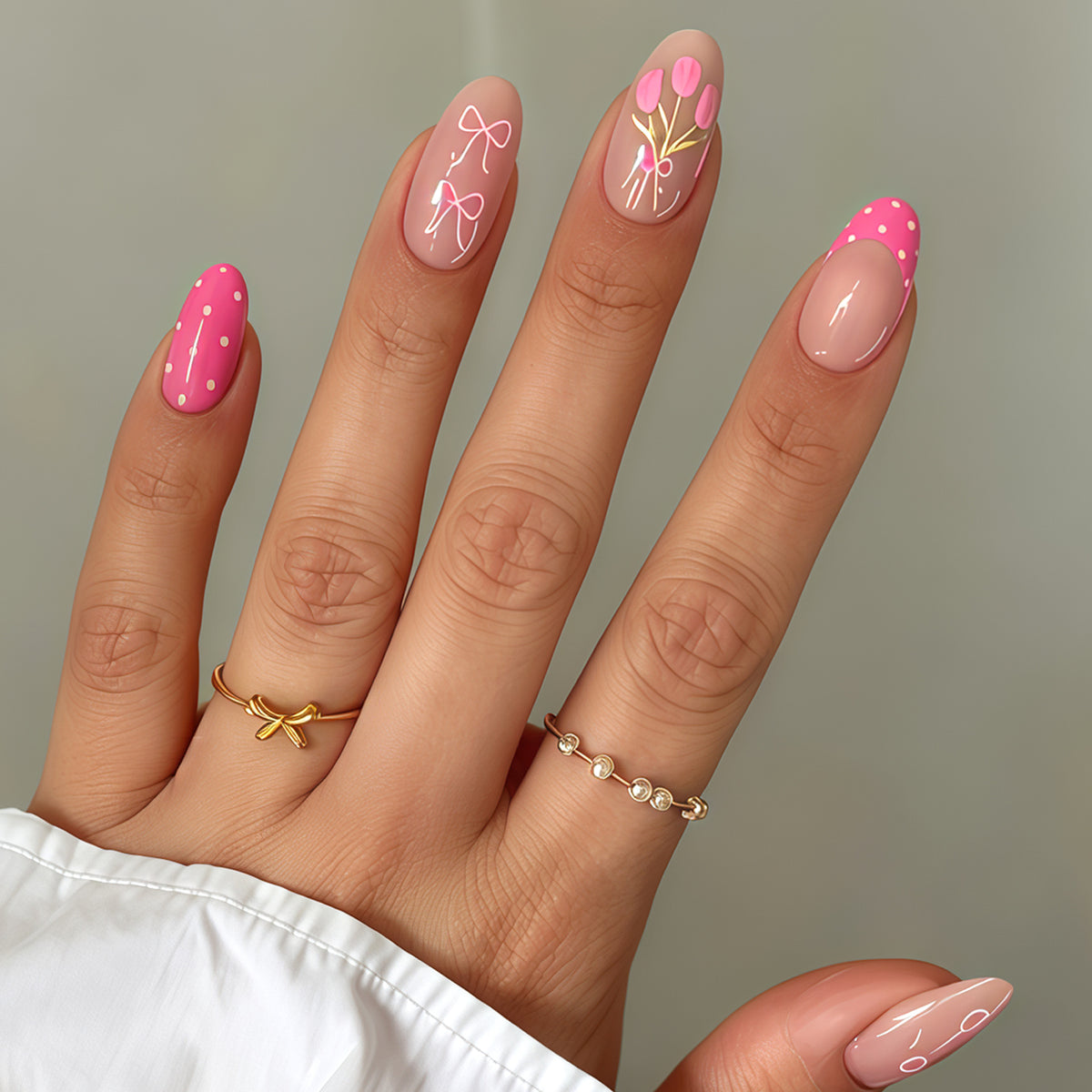 Artistic Floral Nail Art Design Acalora