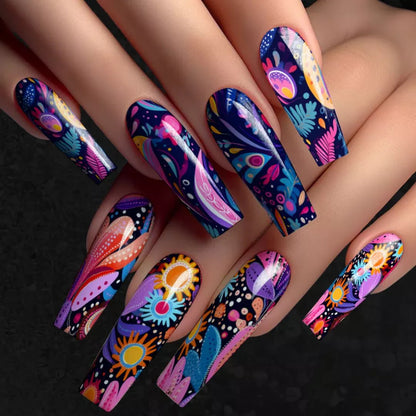 Creative Art Nails in Artistic Floral Design Acalora