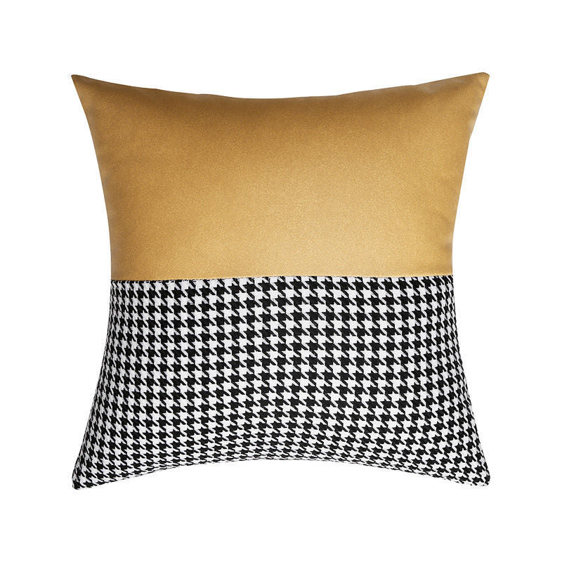 Decorative Houndstooth Pattern Cushion Cover