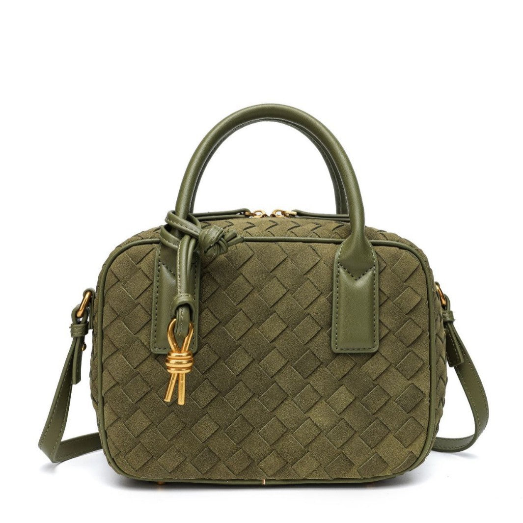 Textured Leather Boutique Handbag Acalora