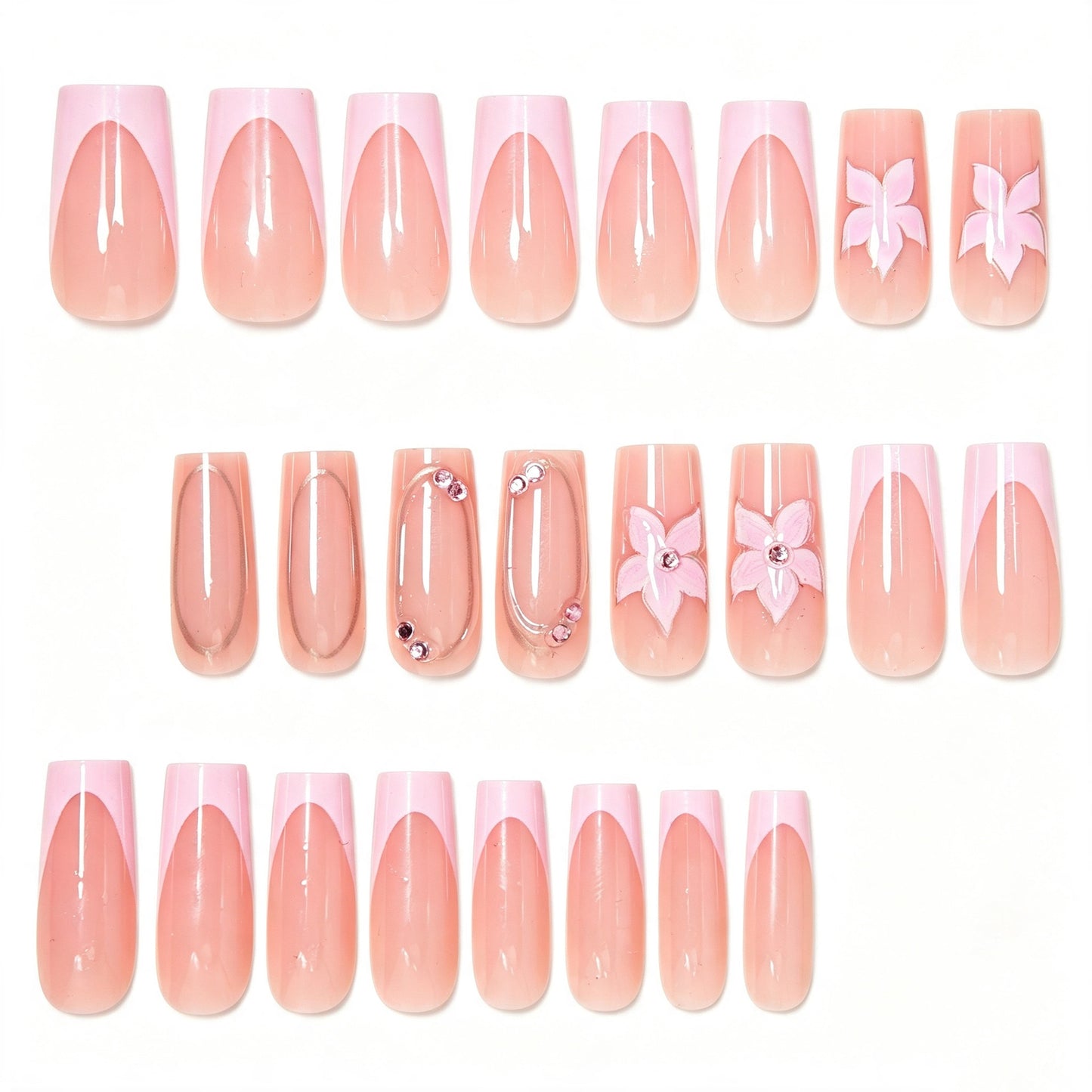 Elegant Floral Nail Art Set Acalora