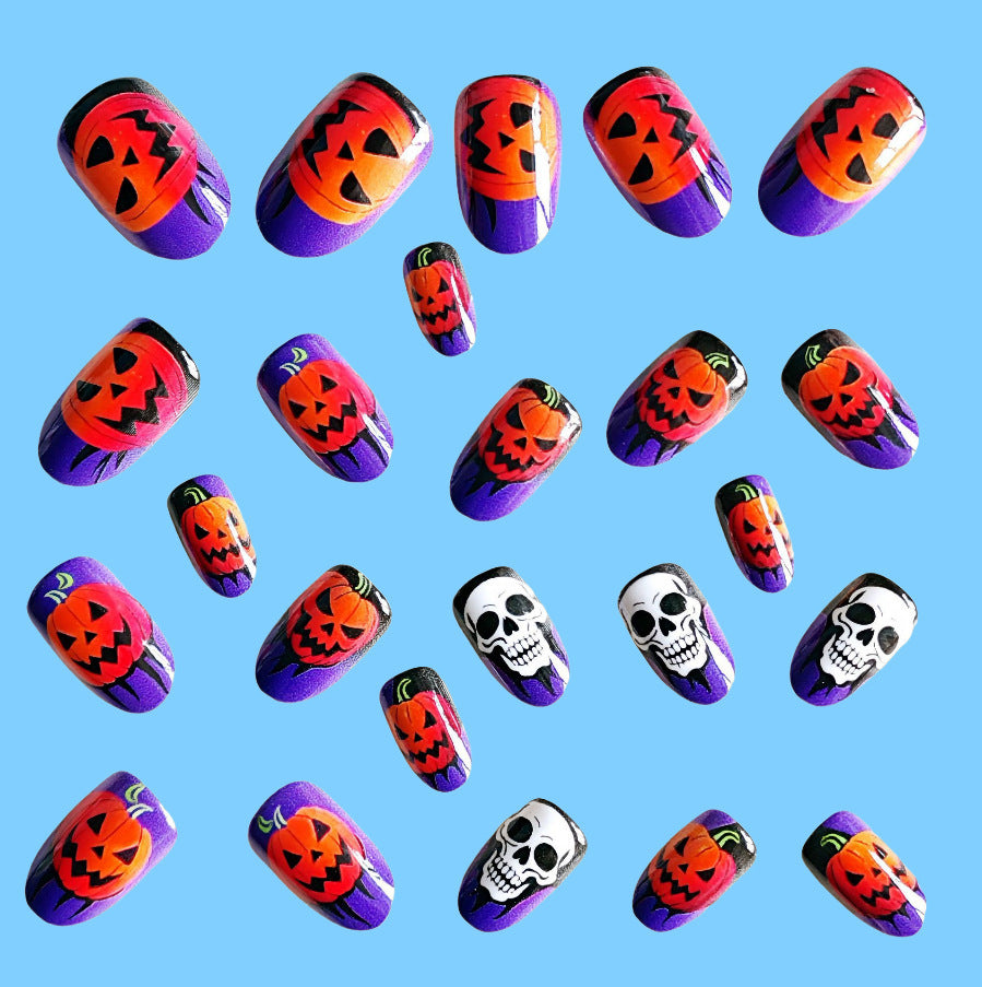 Acrylic nail set with Halloween motif Acalora