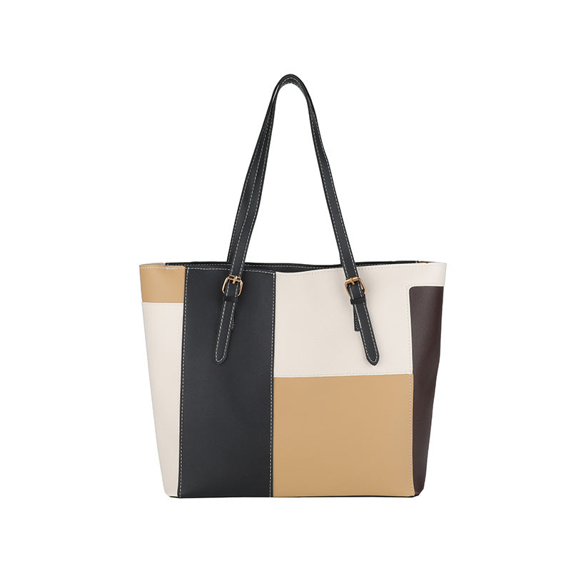 Stylish Color Block Tote Bag Acalora