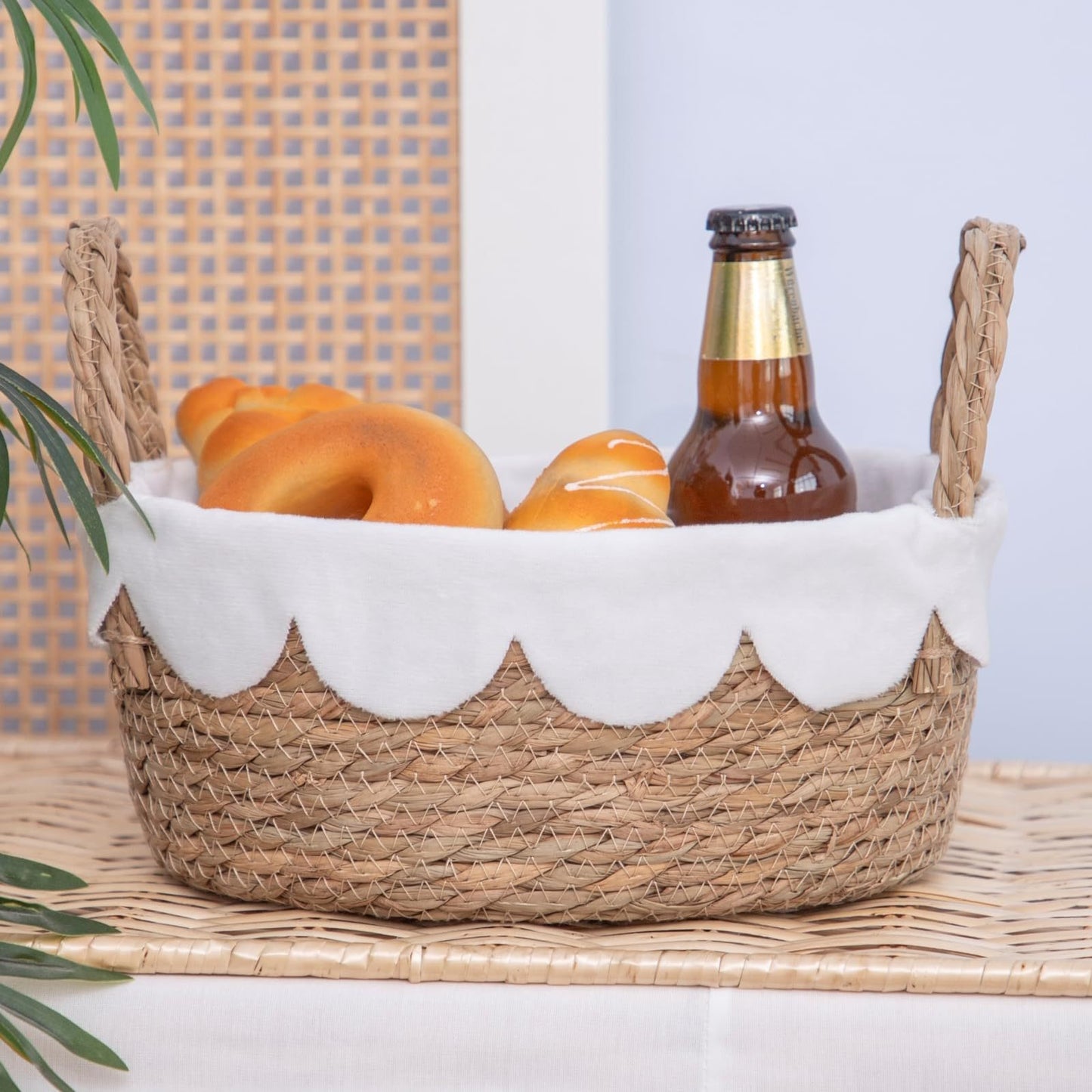 Handwoven Crumple Basket Acalora