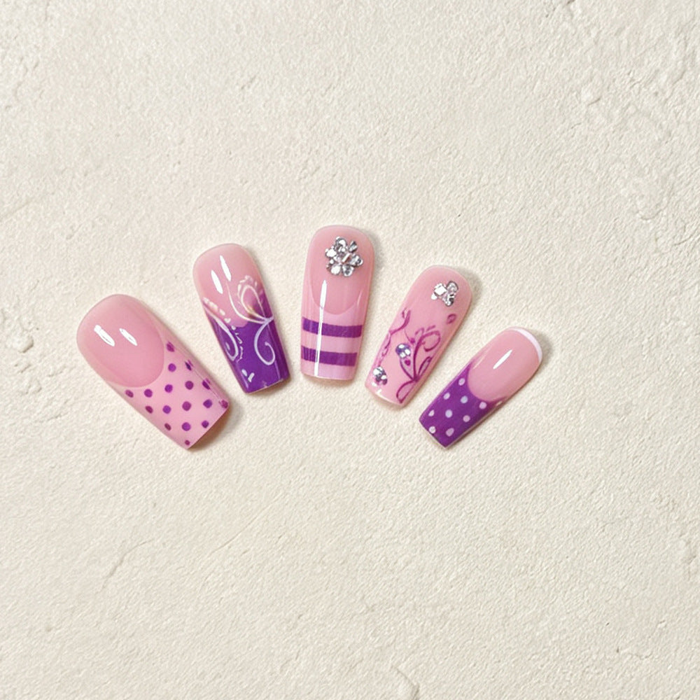 Decorative Long Acrylic Nail Art Tips Acalora