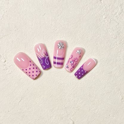 Decorative Long Acrylic Nail Art Tips Acalora
