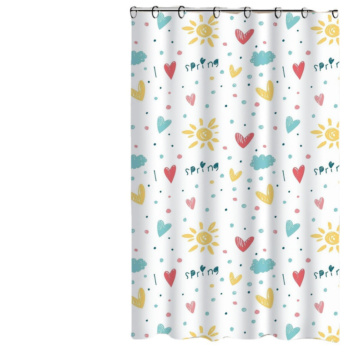 Floral Patterned Shower Curtain