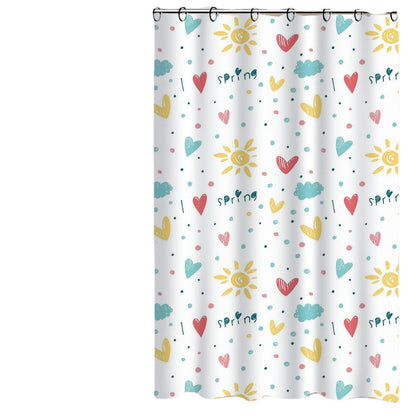 Floral Patterned Shower Curtain