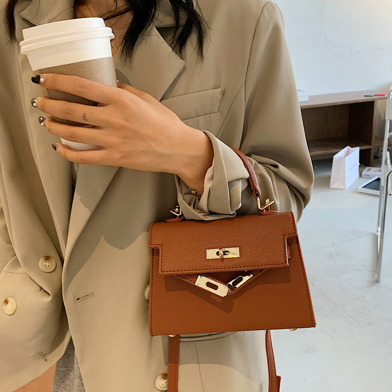 Structured Faux Leather Handbag Acalora