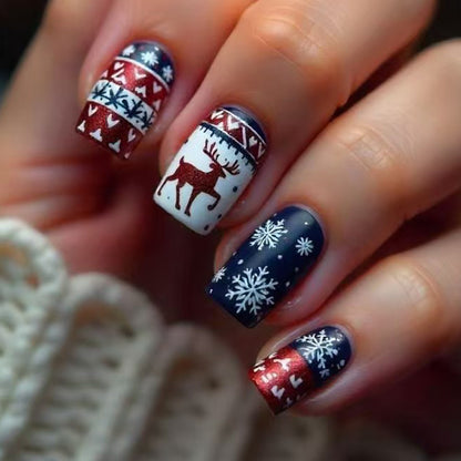 Winter-Themed Holiday Nail Art Acalora