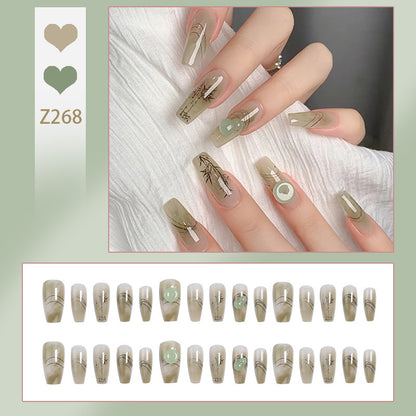Artificial nails with modern geometric design Acalora
