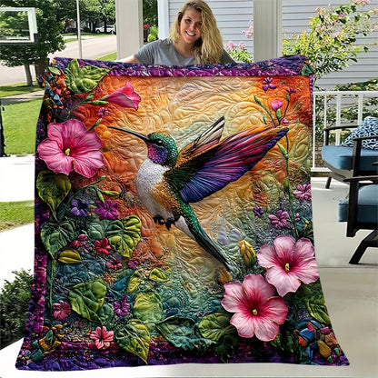 Artistic Floral Throw Blanket