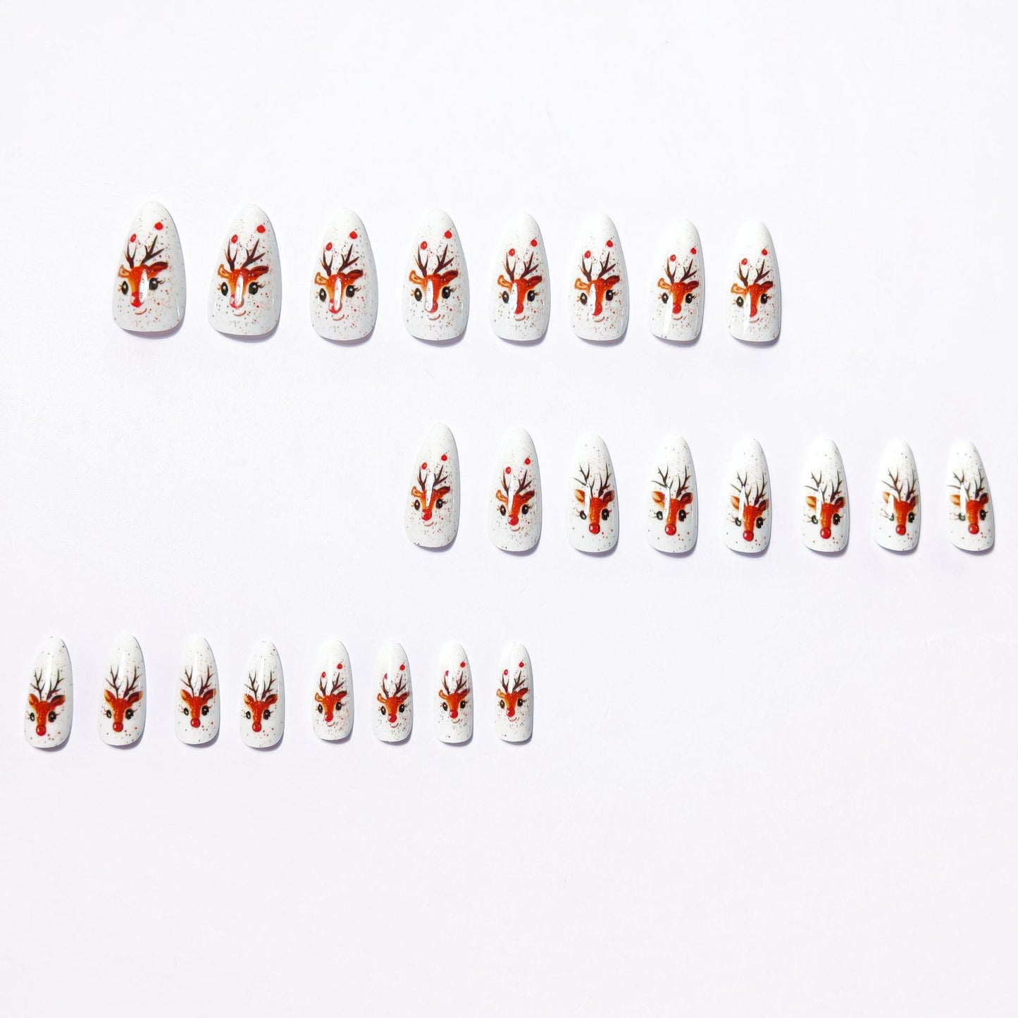 3D Reindeer-Themed Nail Art Acalora