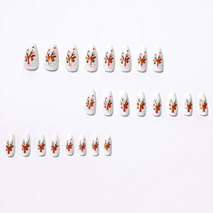 3D Reindeer-Themed Nail Art Acalora
