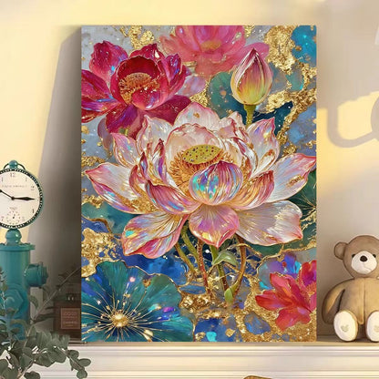 Luxurious Floral Abstract Canvas Wall Art
