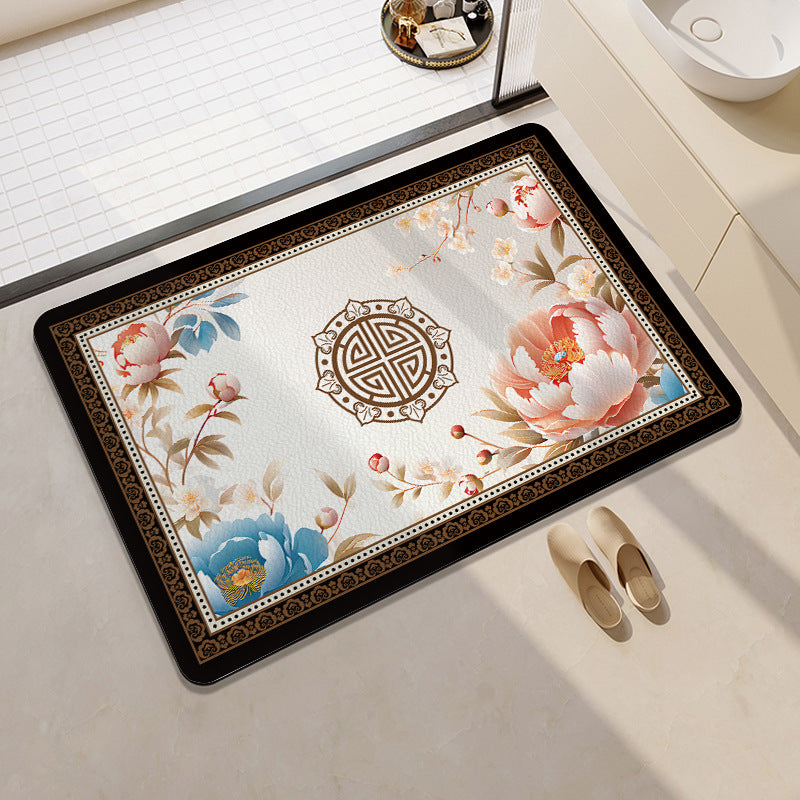 Orange-Themed Bathroom Mat Acalora