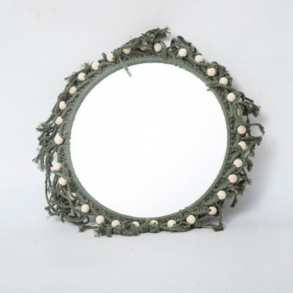 Round Macrame Wall Mirror