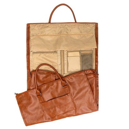 Stylish Leather Travel Duffel Bag Acalora