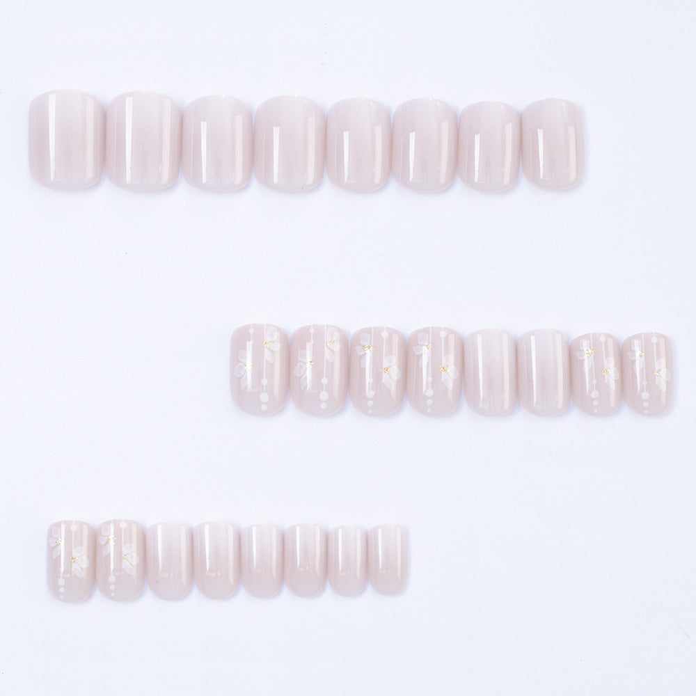 Delicate artificial nails with floral details Acalora